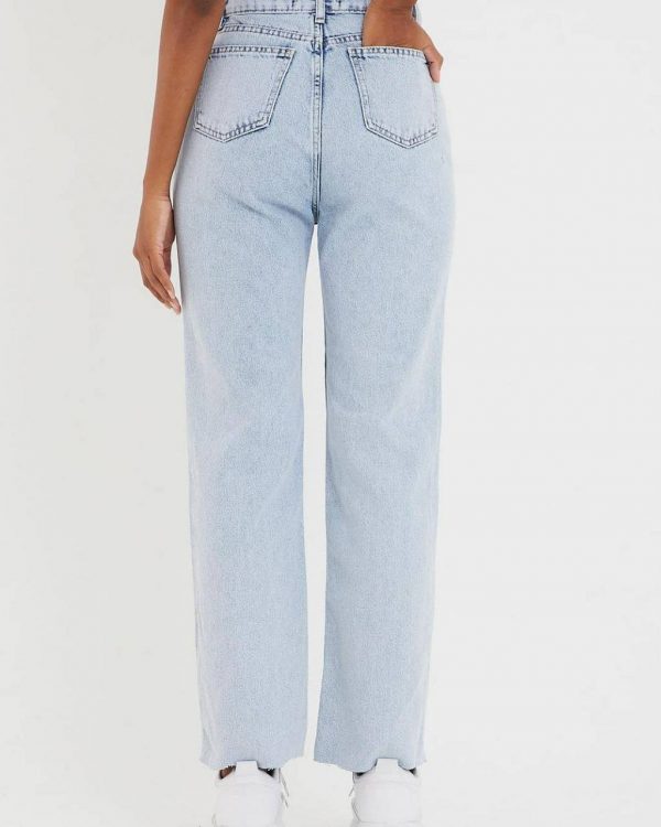 Double Waistband - Wide Leg Jeans - Image 4