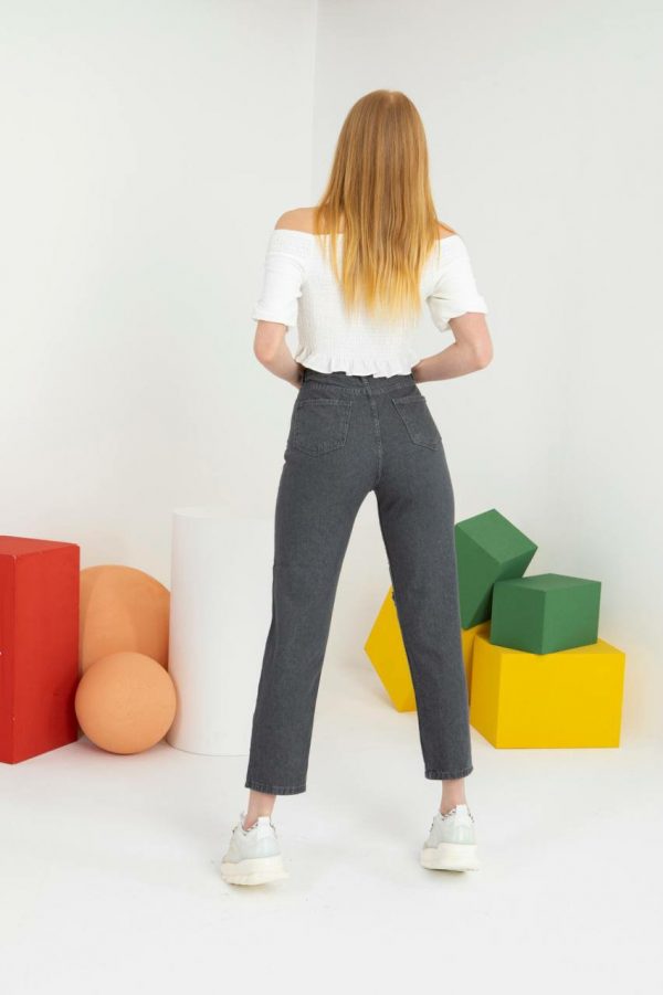 Ripped MoM Jean [GREY] - Image 3