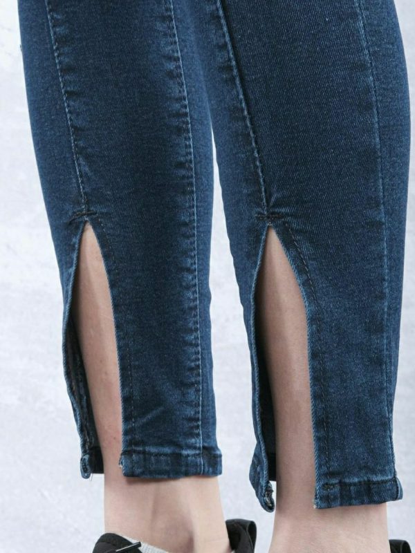 Front Slit - Skinny Jeans - Image 3