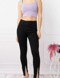 Front Slit - Skinny Jeans