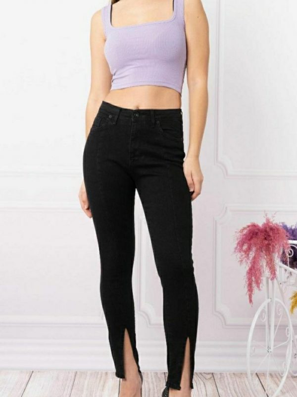 Front Slit - Skinny Jeans