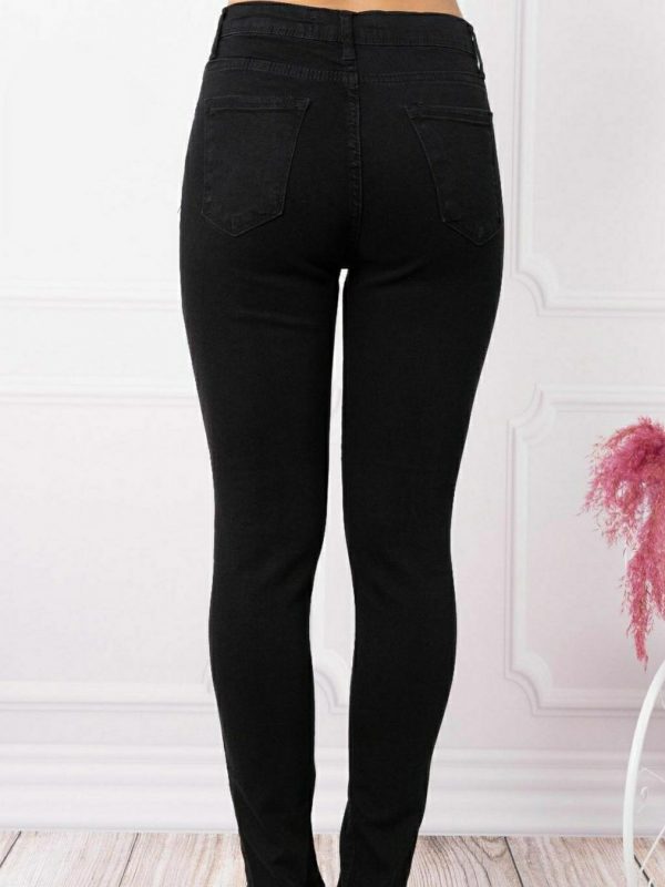 Front Slit - Skinny Jeans - Image 4