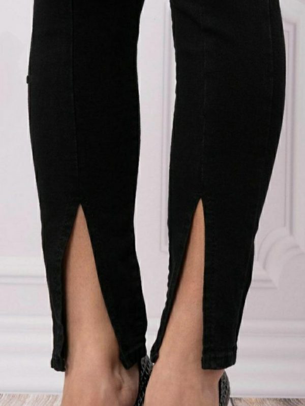 Front Slit - Skinny Jeans - Image 3