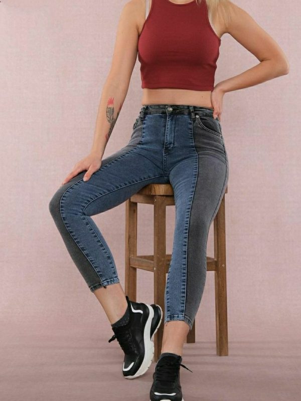 Skinny Jeans Combined With Two Shadows - Image 2