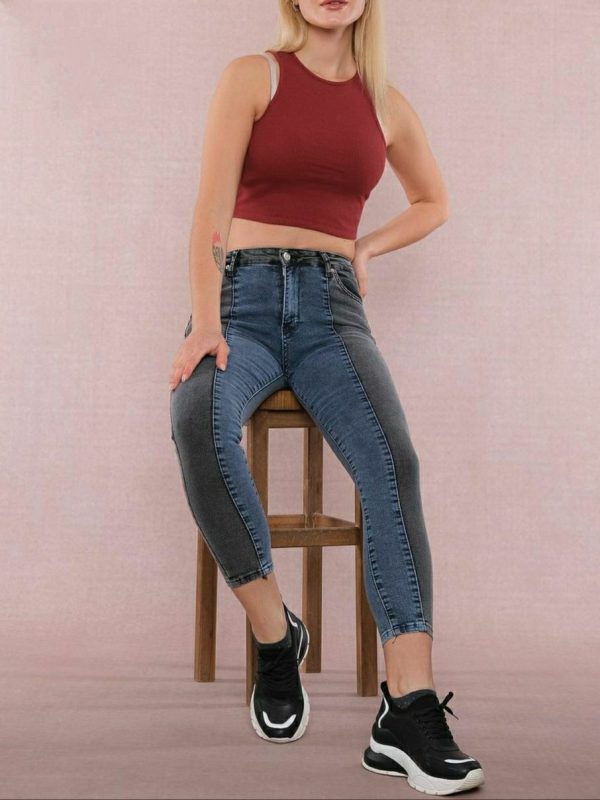 Skinny Jeans Combined With Two Shadows - Image 6