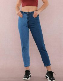 Colourblock MoM FiT Jeans In Blue