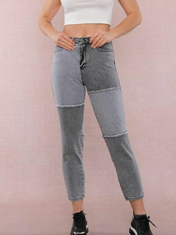 Patchwork Frayed Detail - MoM FiT