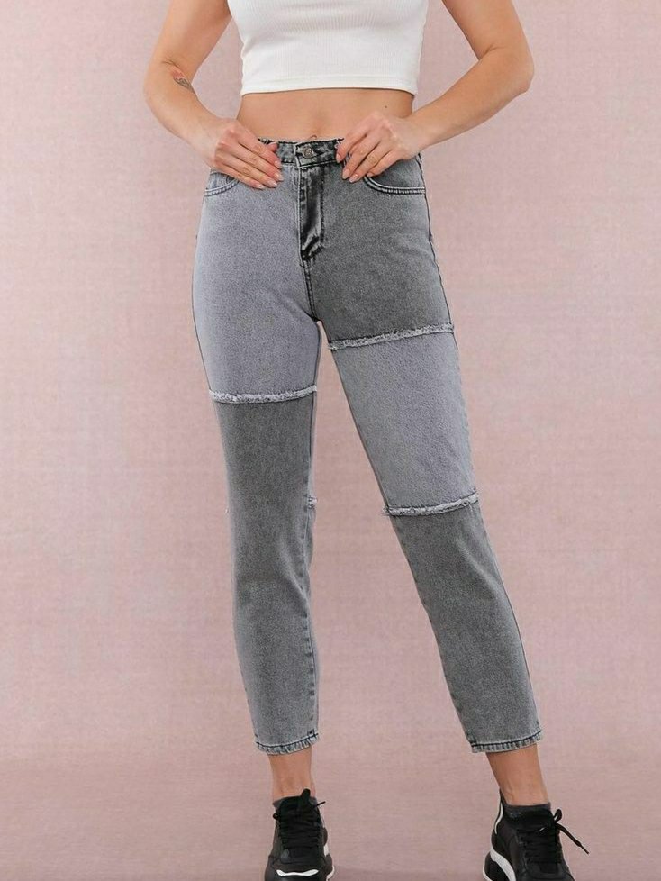 Patchwork Frayed Detail - MoM FiT