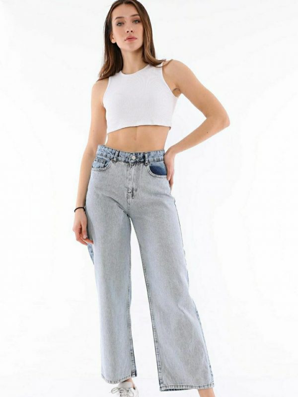 Tone Colour - Wide Leg Jeans - Image 2