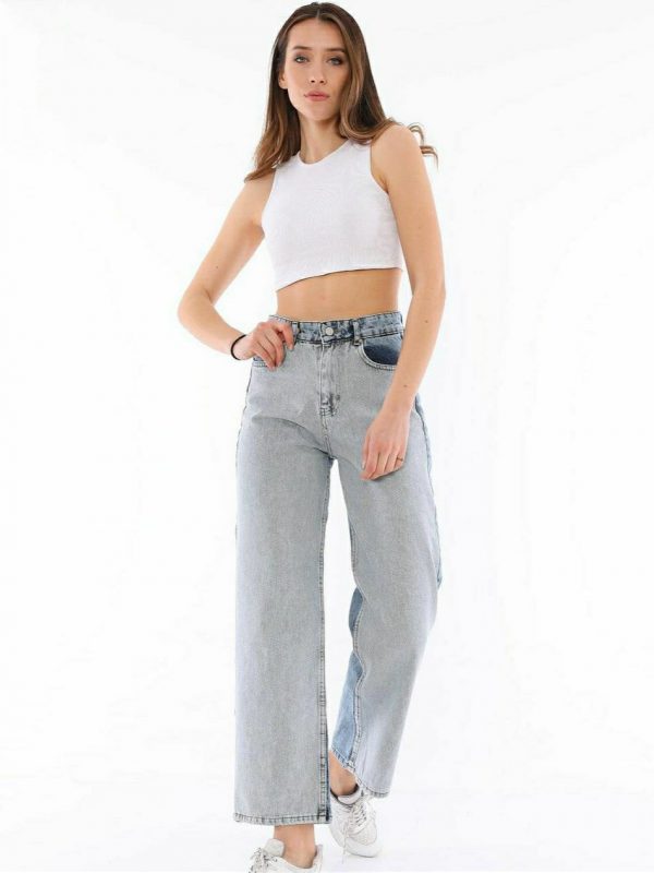 Tone Colour - Wide Leg Jeans