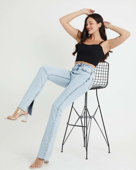 Side Slit - Straight Fit [SNOW]