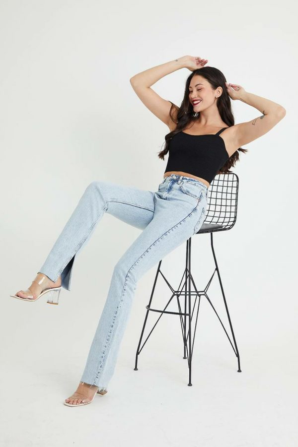 Side Slit - Straight Fit [SNOW]