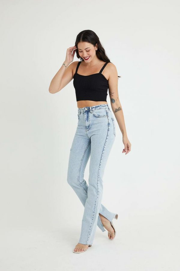 Side Slit - Straight Fit [SNOW] - Image 2