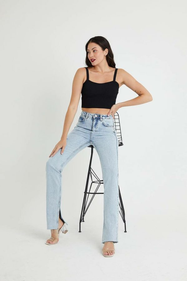 Side Slit - Straight Fit [SNOW] - Image 4