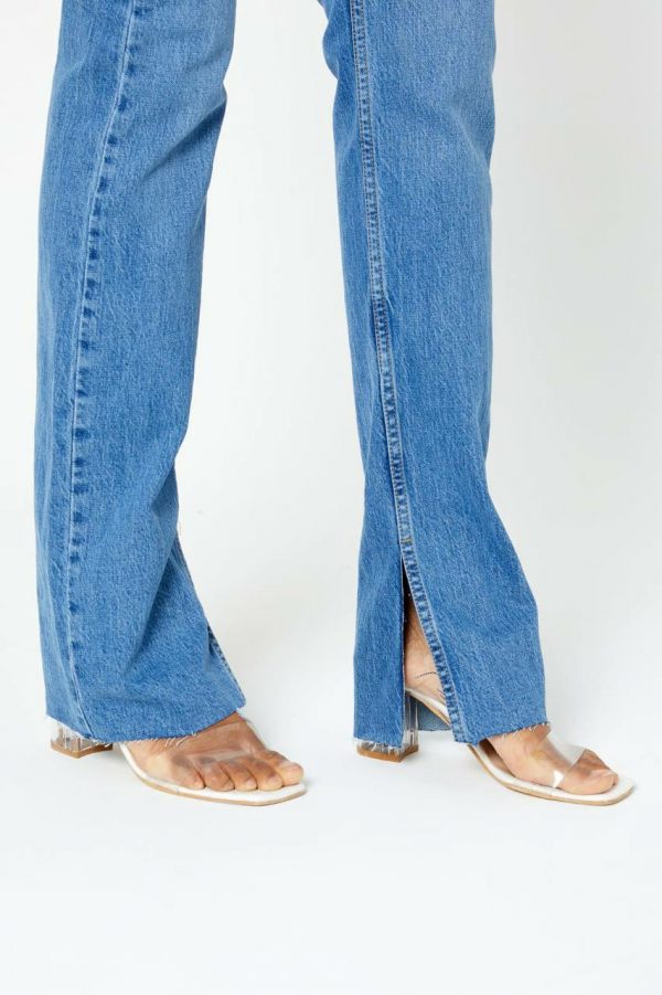 Torn Side Straight Fit Jean - Image 4