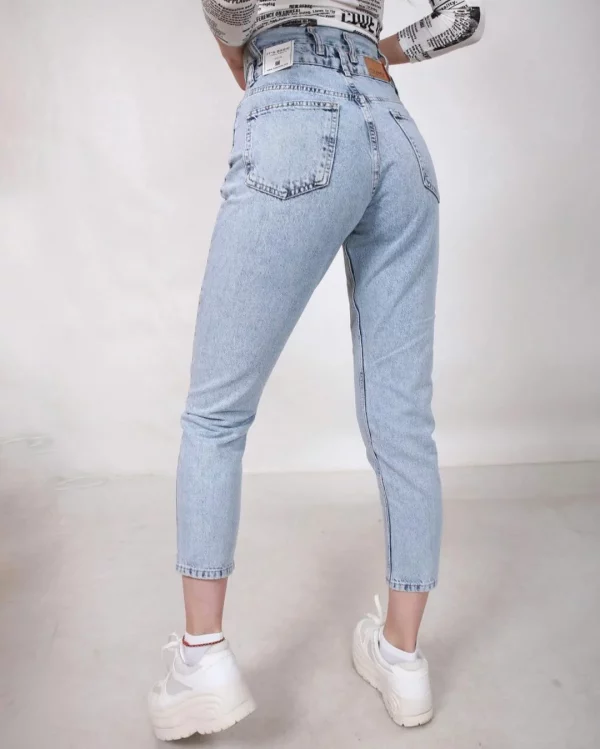 Double WaistBand - MoM FiT Jeans Snow - Image 2