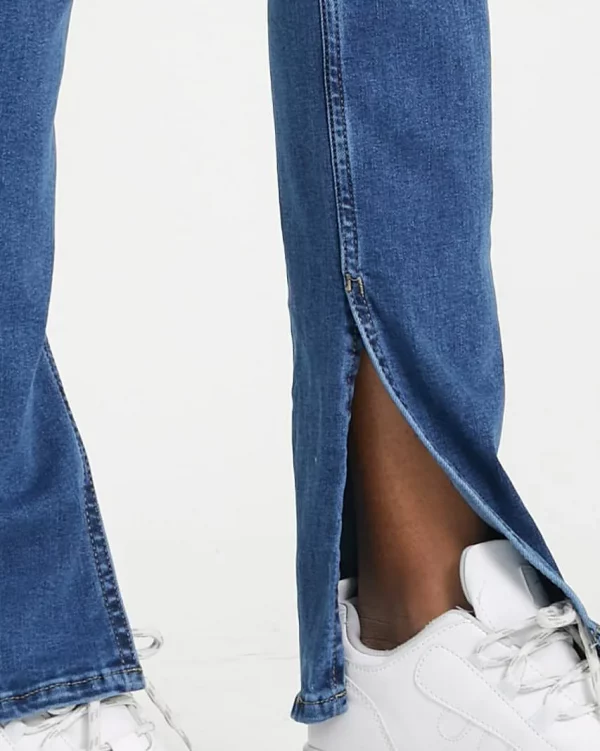 Side Slit Skinny Jeans - Image 3