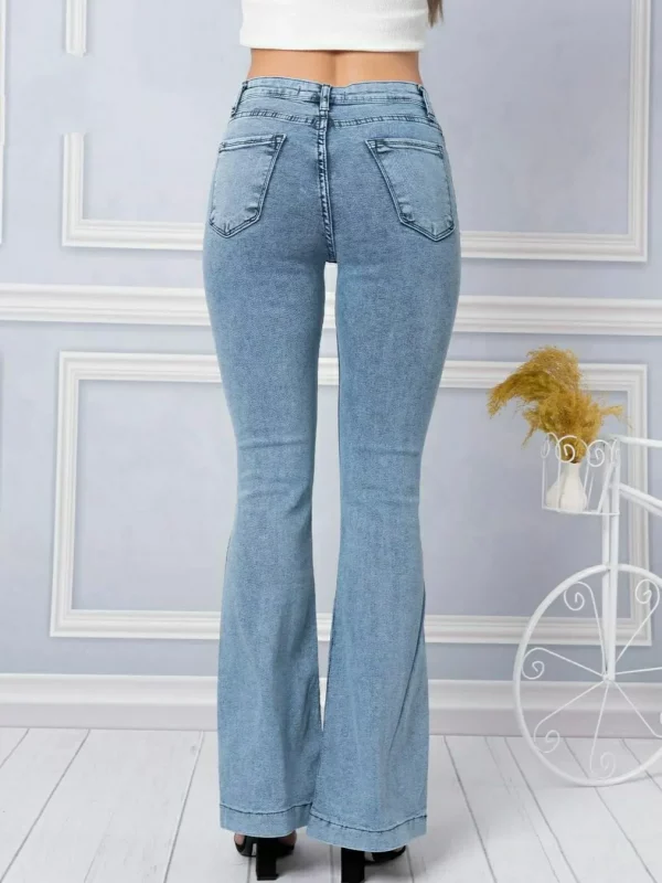 Front Slit Jeans BLUE - Image 5